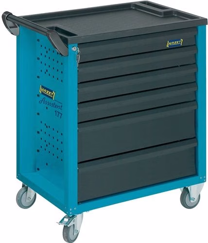 Chariot à outils 177 L 780 x P 498 x H 915 mm, 6 tiroirs, tôle d'acier vide, marque Hazet Chariot à outils 177 L780 x P498 x H915 mm HAZET de la catégorie chariots d'atelier, référence 4000871092