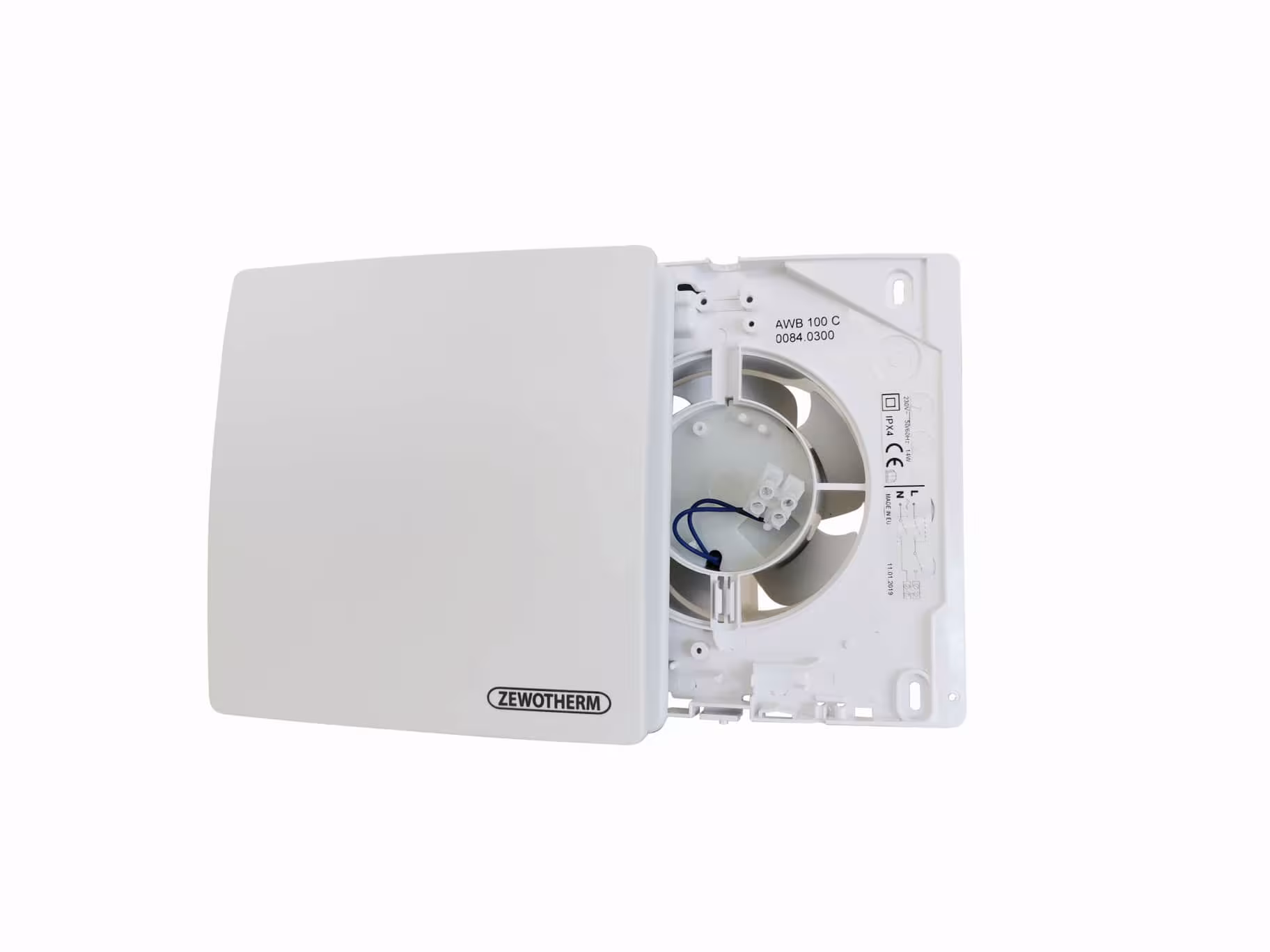 Zewotherm Kleinraum-Ventilatoren Typ Typ: Feuchte aus der Kategorie Zewotherm Lüfter ohne WRG mit der Artikelnr. 14120041