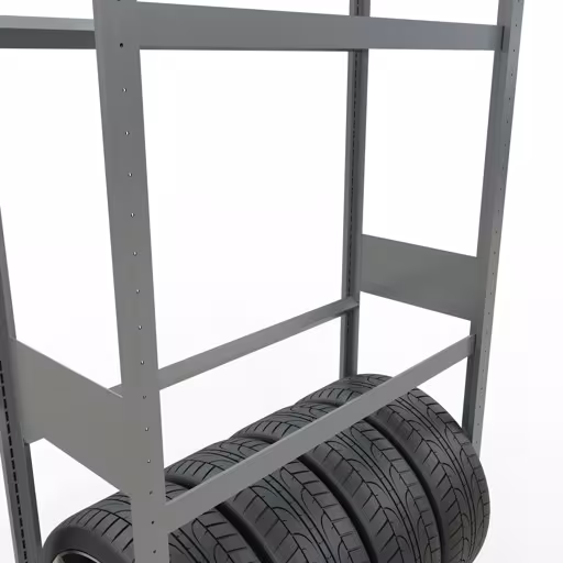 Produktbild Nr 11 des Artikels Grundregal, Räder-/Reifenregal, 3500 x 1000 x 400 mm, verzinkt, 5 Lagerebenen á 150 kg Fachlast pro Ebene Abbildung Nr 11 des Artikels Grundregal, Räder-/Reifenregal, 3500 x 1000 x 400 mm, verzinkt, 5 Lagerebenen á 150 kg Fachlast pro Ebene aus der Produktgruppe Fachbodenregale von der Marke Schulte Lagertechnik