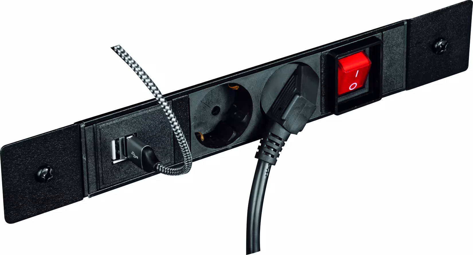 Andere Ansicht des Artikels Zubehör Werkstattwagen UNIVERSE CH-Version 240V Steckerleiste inkl. 5m Kabel und Kabelhalter aus der Kategorie Werkstattausstattung