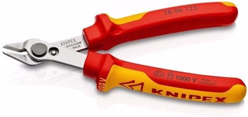 Elektronikseitenschneider Electronic Super-Knips Länge 125mm Form 0 Facette nein VDE KNIPEX