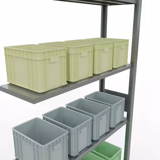 Anbauregal, Fachbodenregal Stecksystem MULTIplus150, 3000 x 1000 x 300 mm (HxBxT), 7 Fachböden, Längenriegel, verzinkt mit der GTIN 4004514279897 Anbauregal, Fachbodenregal Stecksystem MULTIplus150, 3000 x 1000 x 300 mm (HxBxT), 7 Fachböden, Längenriegel, verzinkt von Schulte Lagertechnik mit der Artikelnr. 12737-LR