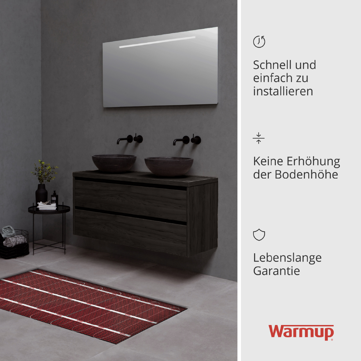 Ohne Text 3819923 Warmup SPM Heizmatte selbstklebend 150 Watt 1m²