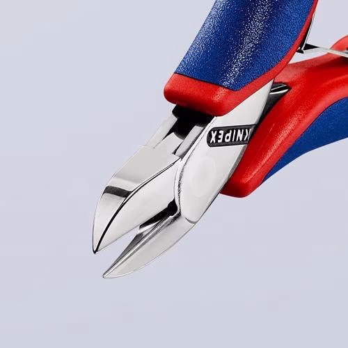 Detailbild 3977199 Elektronikseitenschneider Länge 115mm Form 2 Facette nein 2K-Hülle spiegelpoliert KNIPEX