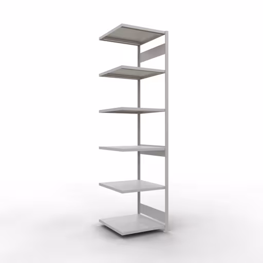 Anbauregal, Fachbodenregal Stecksystem MULTIplus250, 3000 x 750 x 800 mm (HxBxT), 7 Fachböden, Längenriegel, RAL 7035 lichtgrau von der Marke Schulte Lagertechnik Anbauregal, Fachbodenregal Stecksystem MULTIplus250, 3000 x 750 x 800 mm (HxBxT), 7 Fachböden, Längenriegel, RAL 7035 lichtgrau aus der Kategorie Anbauregal mit der Artikelnummer 32887-75-LR