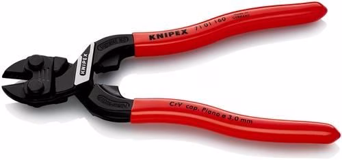 Detailbild 4001972 Kompaktbolzenschneider CoBolt® Länge 160mm Kunststoff-Überzug gerade 3mm ohne Aussparung KNIPEX