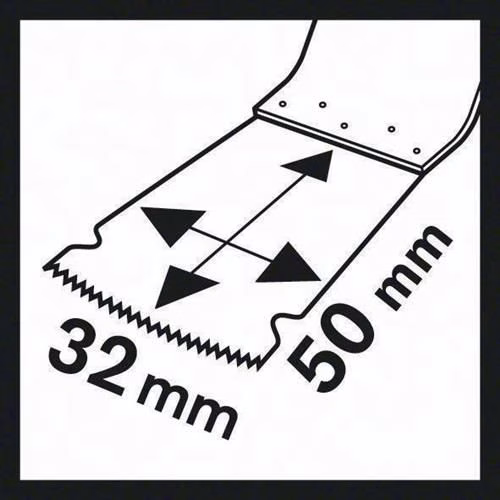 Tauchsägeblatt AIZ 32 EPC Breite 32 mm Eintauchtiefe 50 mm Starlock 1er Pack BOSCH 2608661637