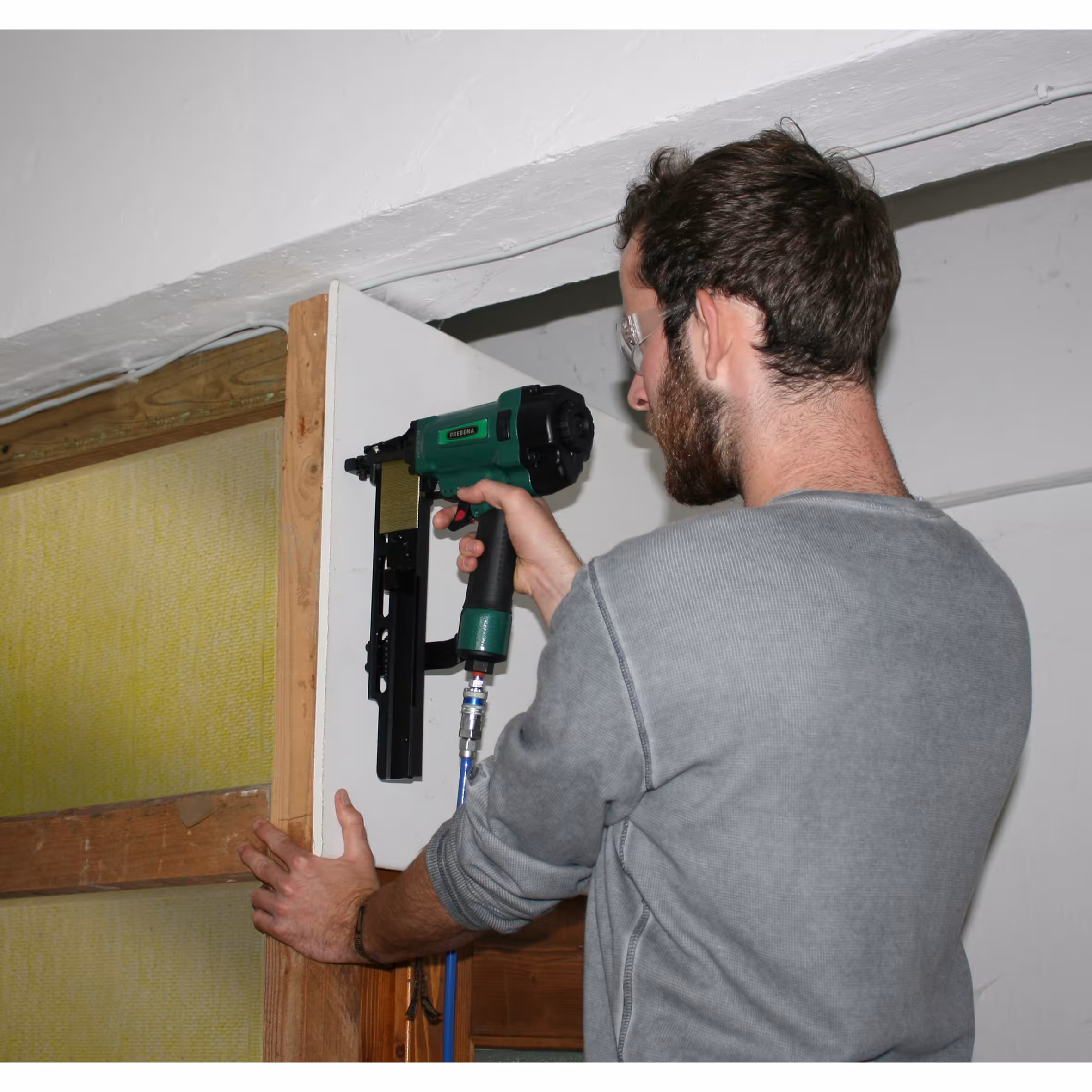 Druckluftnagler für Heftklammern von 16 - 50 mm 4C-Z50 aus der Kategorie Kompressoren & Druckluftwerkzeuge mit der GTIN 4016429051604 Druckluftnagler für Heftklammern von 16 - 50 mm 4C-Z50 von der Marke Prebena aus der Produktreihe Werkstattausstattung