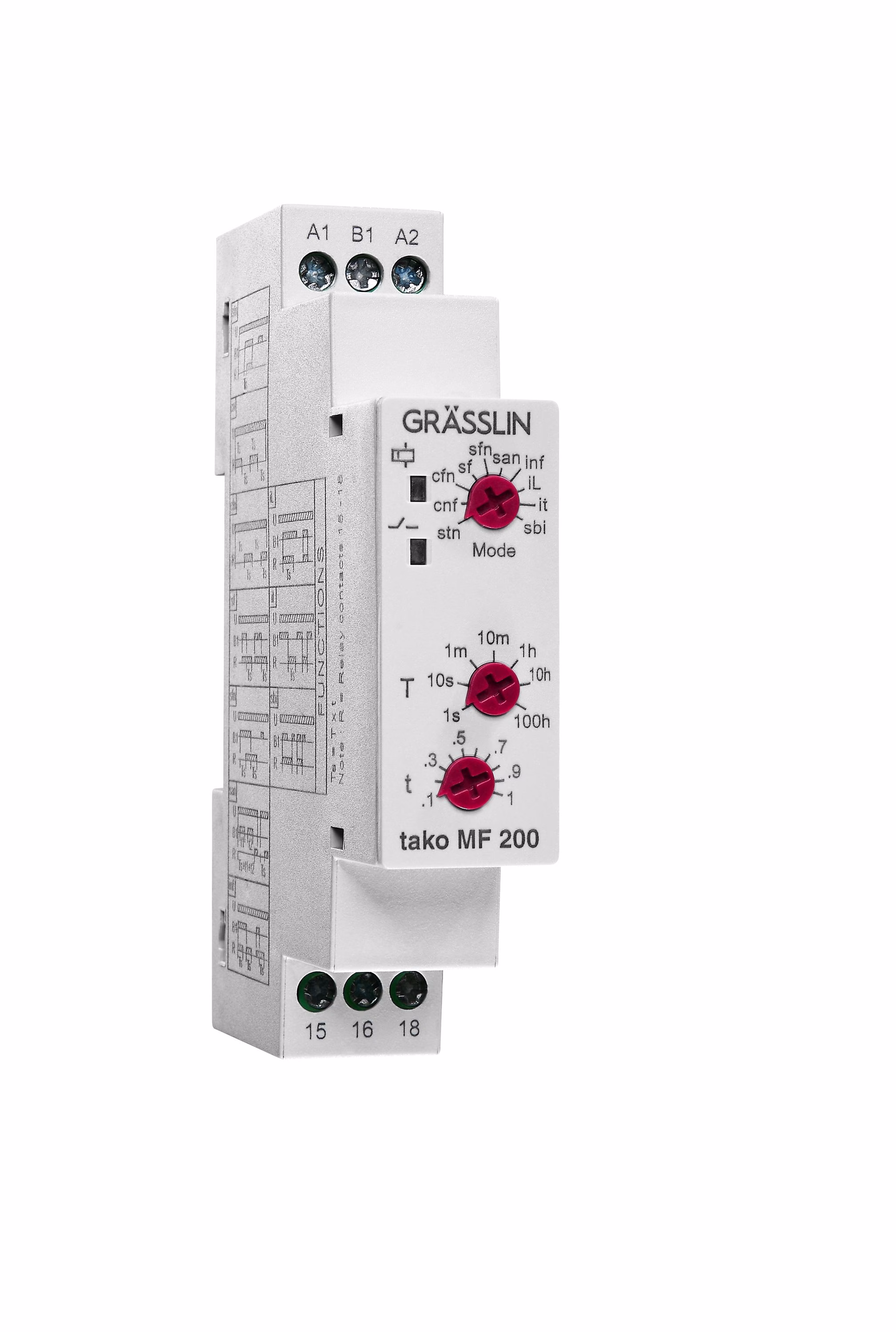 Grässlin tako MF 200 (Multifunktionsrelais) von der Marke Grässlin Grässlin tako MF 200 (Multifunktionsrelais) aus der Kategorie Gebäudeautomation mit der Teilenummer 400100011