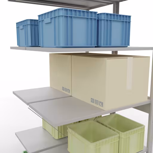 Produktbild Nr.15 des Artikels Anbauregal, Doppelregal, Fachbodenregal Stecksystem MULTIplus150, 2500 x 1000 x (2x500) mm (HxBxT), 2x6 Fachböden, Kreuzstrebe, RAL 7035 lichtgrau aus der Produktreihe Fachbodenregale von der Marke Schulte Lagertechnik