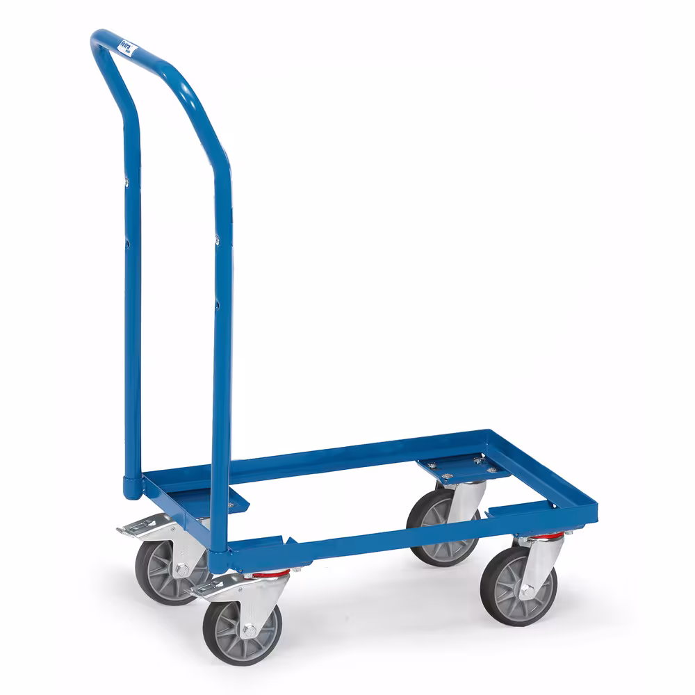 Eurokasten-Roller 135800 - Schiebebügel Offene Winkelstahlkonstruktion mit Rohrschiebebügel, pulverbeschichtet blau RAL 5007 aus der Kategorie Roller mit der Artikelnummer 135800