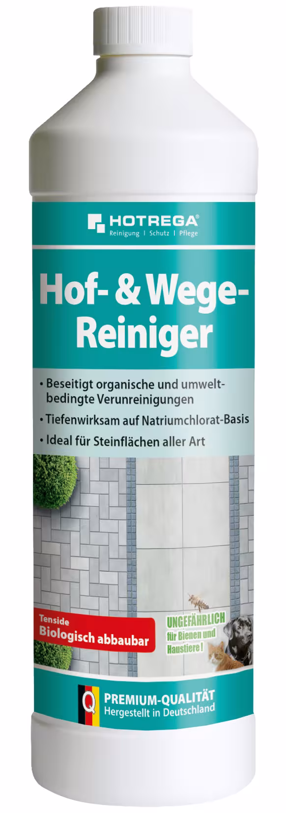 Hof- & Wege-Reiniger | HOTREGA® Typ Ausführung: 1 Liter Flasche aus der Kategorie Gartenreiniger mit der Artikelnr. H240240001