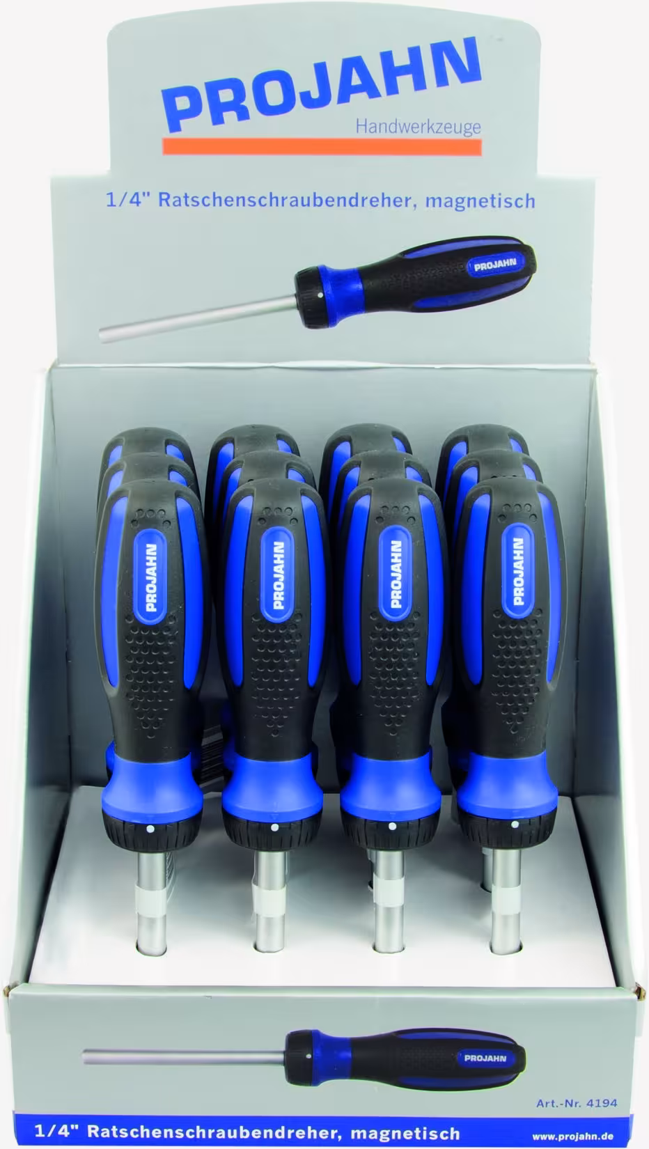 1/4" Ratschenschraubendreher aus der Kategorie Bits & Bithalter mit der GTIN 4000146032954 Ratschenschraubendreher, magnetisch 6,3 von der Marke PROJAHN aus der Kategorie Bits & Bithalter