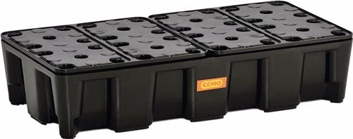 Auffangwanne Polyethylen mit PE-Rost CEMO aus der Kategorie Wannen und Eimer mit der Teilenummer 9000466243