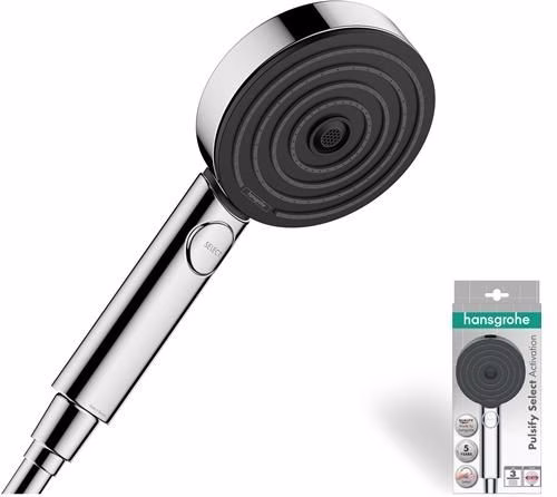 Handbrause PULSIFY SELECT 105 3 Strahlarten Hansgrohe von der Marke Hansgrohe Handbrause PULSIFY SELECT 105 3 Strahlarten Hansgrohe aus der Kategorie Duschköpfe