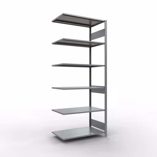 Anbauregal, Fachbodenregal Stecksystem MULTIplus150, 2500 x 1000 x 600 mm (HxBxT), 6 Fachböden, Längenriegel, verzinkt von der Marke Schulte Lagertechnik Anbauregal, Fachbodenregal Stecksystem MULTIplus150, 2500 x 1000 x 600 mm (HxBxT), 6 Fachböden, Längenriegel, verzinkt aus der Kategorie Anbauregal mit der Artikelnummer 12766-LR