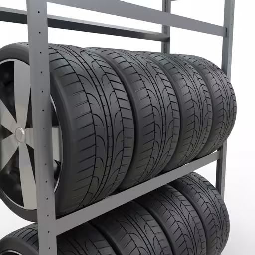 Produktbild Nr 13 des Artikels Grundregal, Räder-/Reifenregal, 2000 x 1200 x 400 mm (HxBxT), verzinkt, 3 Lagerebenen á 150 kg Fachlast pro Ebene Abbildung Nr 13 des Artikels Grundregal, Räder-/Reifenregal, 2000 x 1200 x 400 mm (HxBxT), verzinkt, 3 Lagerebenen á 150 kg Fachlast pro Ebene aus der Produktgruppe Fachbodenregale von der Marke Schulte Lagertechnik