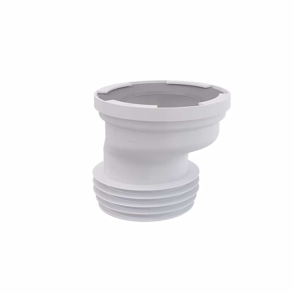 WC Anschluss exzentrisch Rohr Abfluss Stutzen Toilette weiß Universal | alcadrain A991 aus der Kategorie WC Anschluss mit der Teilenummer A991-20