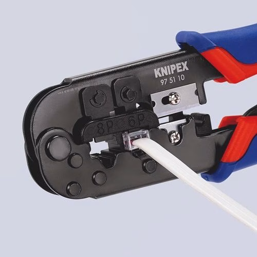 Crimpzange für Westernstecker Länge 190 mm KNIPEX