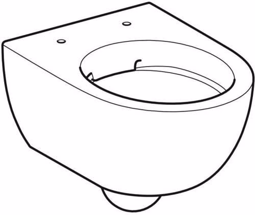 Technische Zeichnung 4080837 Geberit Renova Compact Wand-WC Tiefspüler Ausladung 49cm, Rimfree, weiß