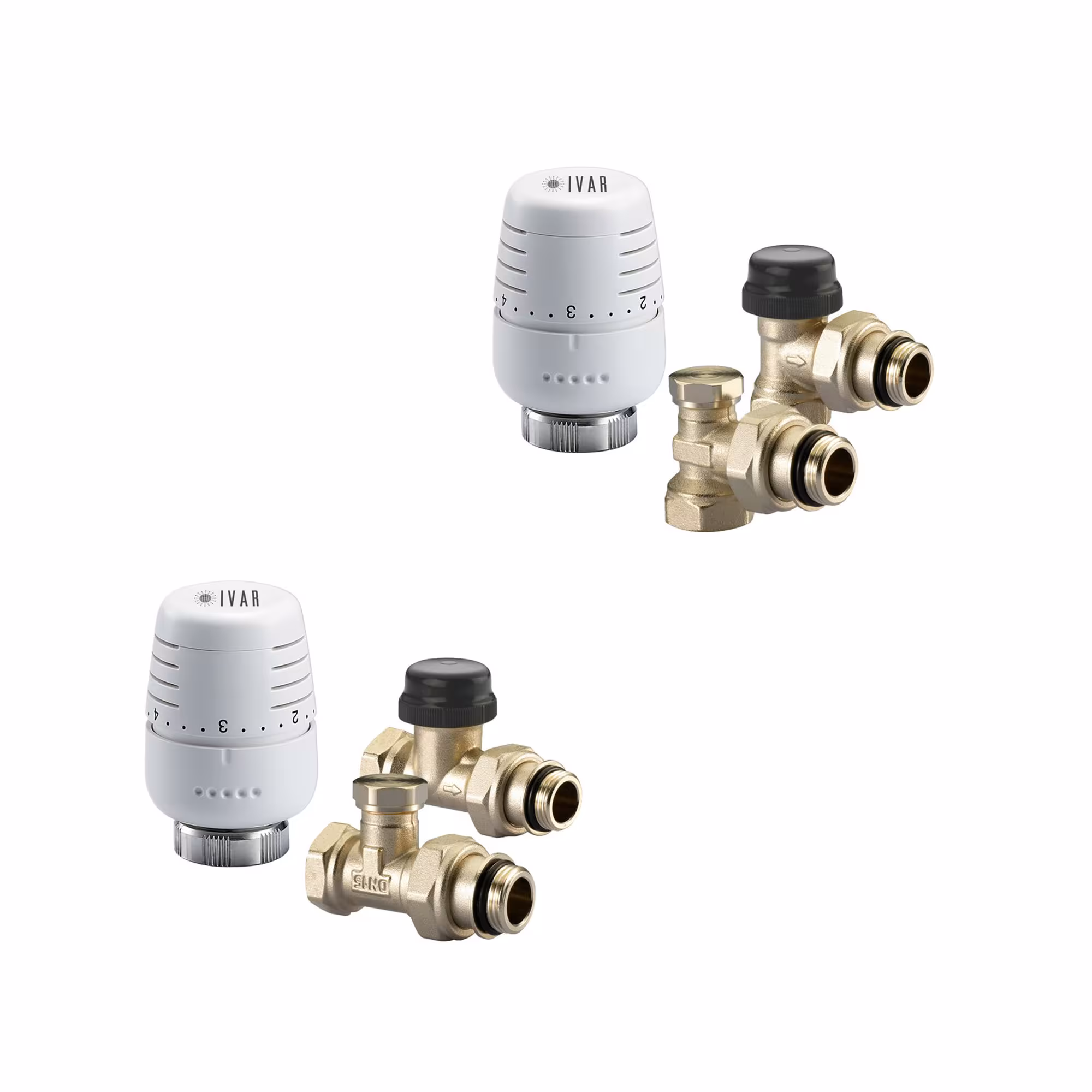 Heizkörperanschluss Set 1/2 Zoll Eck KS 302 LN aus der Kategorie Heizkörpermontage & Anschlüsse mit der GTIN 4029933106333 Ivar Heizkörperanschluss Set inkl. Thermostatkopf T5000 von der Marke Ivar aus der Kategorie Heizkörpermontage & Anschlüsse