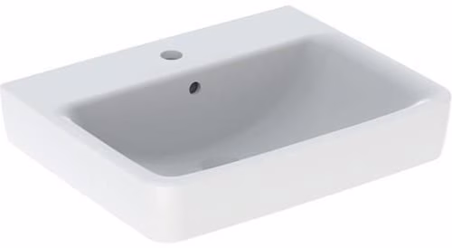 Lavabo Renova Plan avec trou de robinetterie et trop-plein, blanc, GEBERIT, de la catégorie lavabos, référence 6000698500