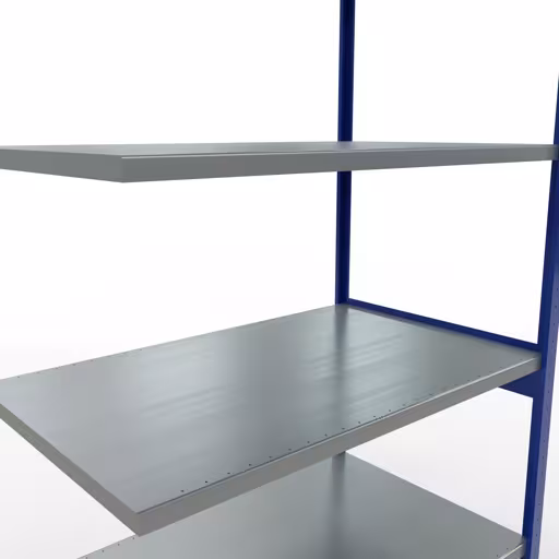 Abbildung Nr 13 des Artikels Anbauregal, Fachbodenregal Stecksystem MULTIplus250, 3000 x 1300 x 800 mm (HxBxT), 7 Fachböden, Längenriegel, RAL 5010 enzianblau/verzinkt aus der Produktgruppe Stecksystem von der Marke Schulte Lagertechnik