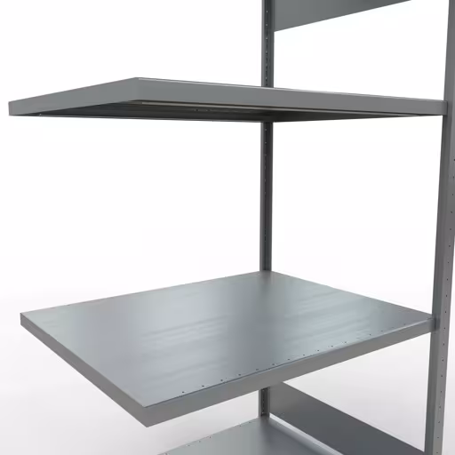 Abbildung Nr 12 des Artikels Anbauregal, Fachbodenregal Stecksystem MULTIplus330, 2000 x 1000 x 800 mm (HxBxT), 5 Fachböden, Längenriegel, verzinkt aus der Produktgruppe Stecksystem von der Marke Schulte Lagertechnik