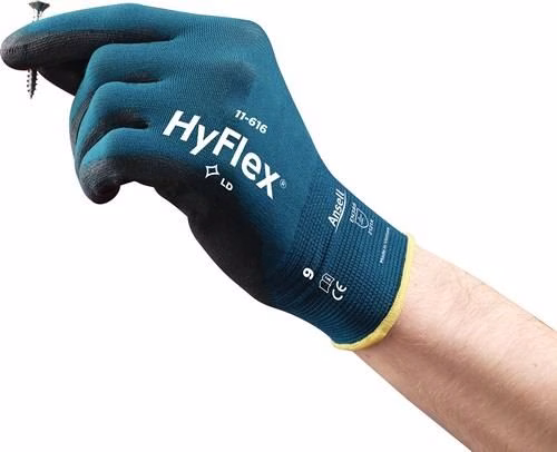 Detailbild 4029887 Handschuhe HyFlex® 11-616 Größe 8 grünblau/schwarz EN 388:2016 Persönliche Schutzausrüstung II 12 Paar ANSELL