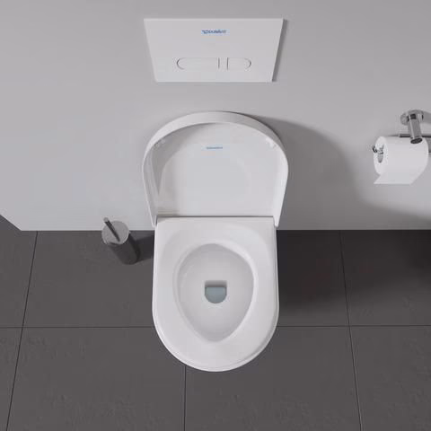 WC-Sitz mit SoftClose Scharniere Edelstahl, weiß Duravit