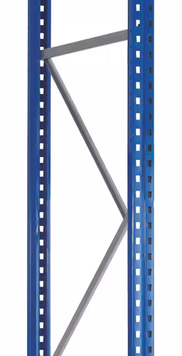 Abbildung Nr 7 des Artikels Palettenregal-Ständerahmen S635-B20, unmontiert, 5500x800 mm,blau/verzinkt aus der Produktgruppe Palettenregale von der Marke Schulte Lagertechnik