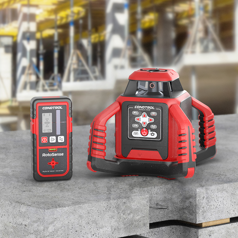 Ohne Text 847631 Horizontaler & vertikaler Rotationslaser mit ROTEM Laserstrahl Rotech HVR