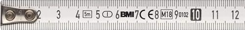 Taschenrollbandmaß VARIO Länge 3m Breite 13mm mm/mm EG I (± 0,5 mm/m) Kunststoff Feststellbar BMI