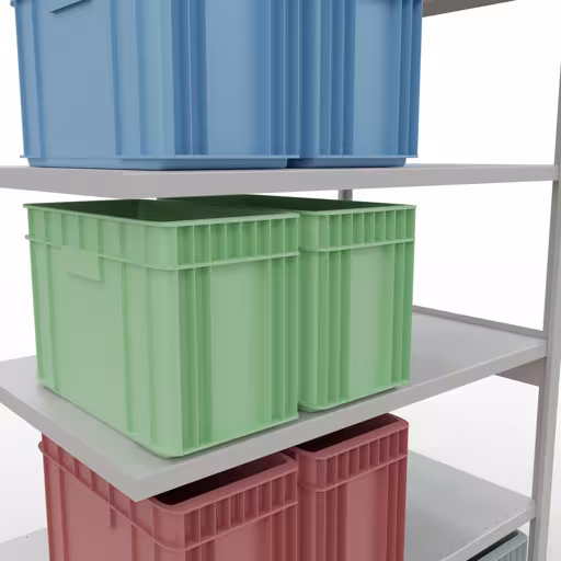 Abbildung Nr 7 des Artikels Stecksystem Anbauregal 2500x1300x800 mm, Typ 250 kg, lichtgrau aus der Produktgruppe Stecksystem von der Marke Schulte Lagertechnik