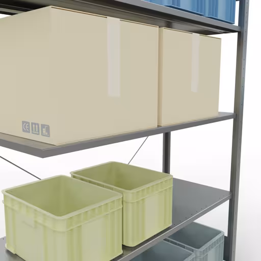 Zusatzbild des Artikels Stecksystem Anbauregal 2000x1300x500 mm, Typ 150 kg, verzinkt Zusatzbild des Artikels Stecksystem Anbauregal 2000x1300x500 mm, Typ 150 kg, verzinkt aus Anbauregal