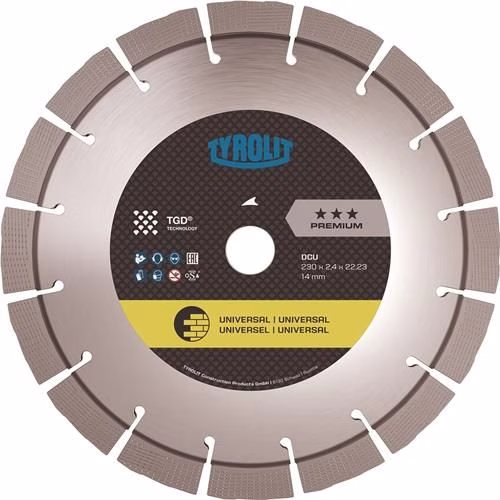 Diamanttrennscheibe Premium DCU Durchmesser 230 mm Bohrung 22,23 mm TGD® Technologie aus der Kategorie Trennscheiben mit der Teilenummer 4000845006