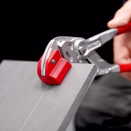 Detailbild 4081321 Fliesenlochzange Länge 250 mm CV-Stahl Griff Kunststoff-Überzug KNIPEX