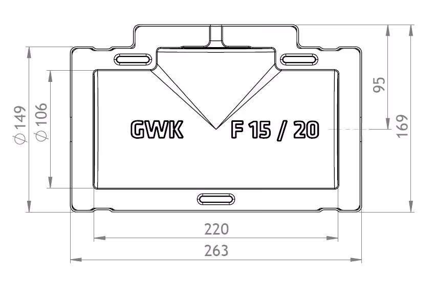 GWK ES-Box Uni Série F DN25 pour vannes d'arrêt longueur F1 de la catégorie d'isolation des raccords avec le GTIN 4030095038509 ES-Box Uni Série F pour vannes d'arrêt longueur F1 de la marque GWK Kuhlmann de la catégorie isolation des raccords