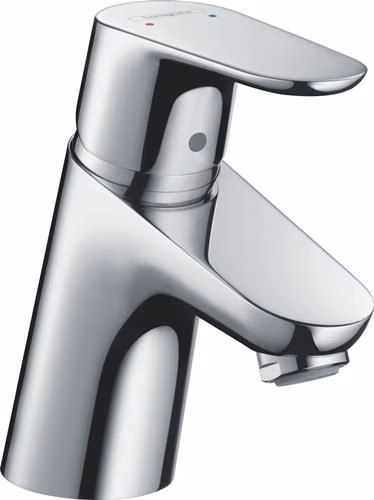 Hansgrohe Einhebel-Waschtischmischer FOCUS 70 Nennweite 15 mit Zugstangen-Ablaufgarnitur 1 1/4 Zoll chrom