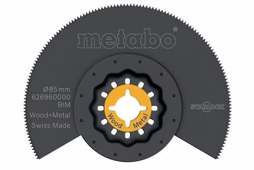 Segmentsägeblatt Starlock Durchmesser 85mm BiM Zahnteilung 1,3mm/20TPI Metabo von der Marke Metabo Segmentsägeblatt Starlock Durchmesser 85mm BiM Zahnteilung 1,3mm/20TPI Metabo aus der Kategorie Oszillierendes Sägeblatt mit der Teilenummer 8000066506