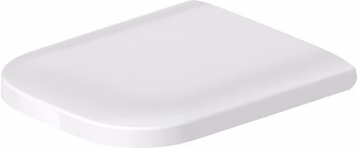 Abattant de toilettes Happy D.2 blanc avec mécanisme de fermeture amortie, charnières en acier inoxydable, DURAVIT