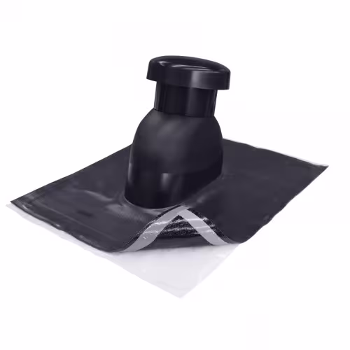 Universal Lüfterhaube 125 mm anthrazit, Manschette 56 x 50 cm von der Marke Klöber Universal Lüfterhaube Typ Farbe: Anthrazit (RAL 7021) aus der Kategorie Steildachdurchgänge mit der Artikelnr. KE9526-12-SF-9721