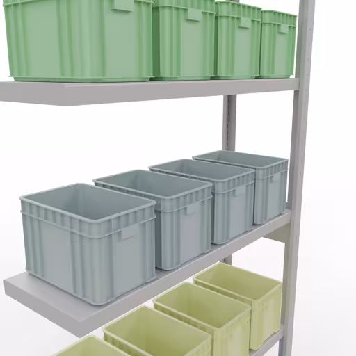 Produktbild Nr 15 des Artikels Anbauregal, Fachbodenregal Stecksystem MULTIplus250, 2500 x 1000 x 300 mm (HxBxT), 6 Fachböden, Längenriegel, RAL 7035 lichtgrau Abbildung Nr 15 des Artikels Anbauregal, Fachbodenregal Stecksystem MULTIplus250, 2500 x 1000 x 300 mm (HxBxT), 6 Fachböden, Längenriegel, RAL 7035 lichtgrau aus der Produktgruppe Stecksystem von der Marke Schulte Lagertechnik