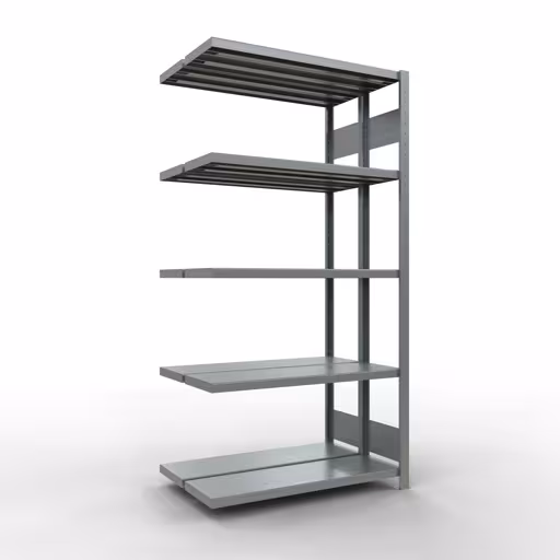 Anbauregal, Doppelregal, Fachbodenregal Stecksystem MULTIplus250, 2000 x 1000 x (2x300) mm (HxBxT), 2x5 Fachböden, Längenriegel, verzinkt von der Marke Schulte Lagertechnik Anbauregal, Doppelregal, Fachbodenregal Stecksystem MULTIplus250, 2000 x 1000 x (2x300) mm (HxBxT), 2x5 Fachböden, Längenriegel, verzinkt aus der Kategorie Doppelregale mit der Artikelnummer 17935