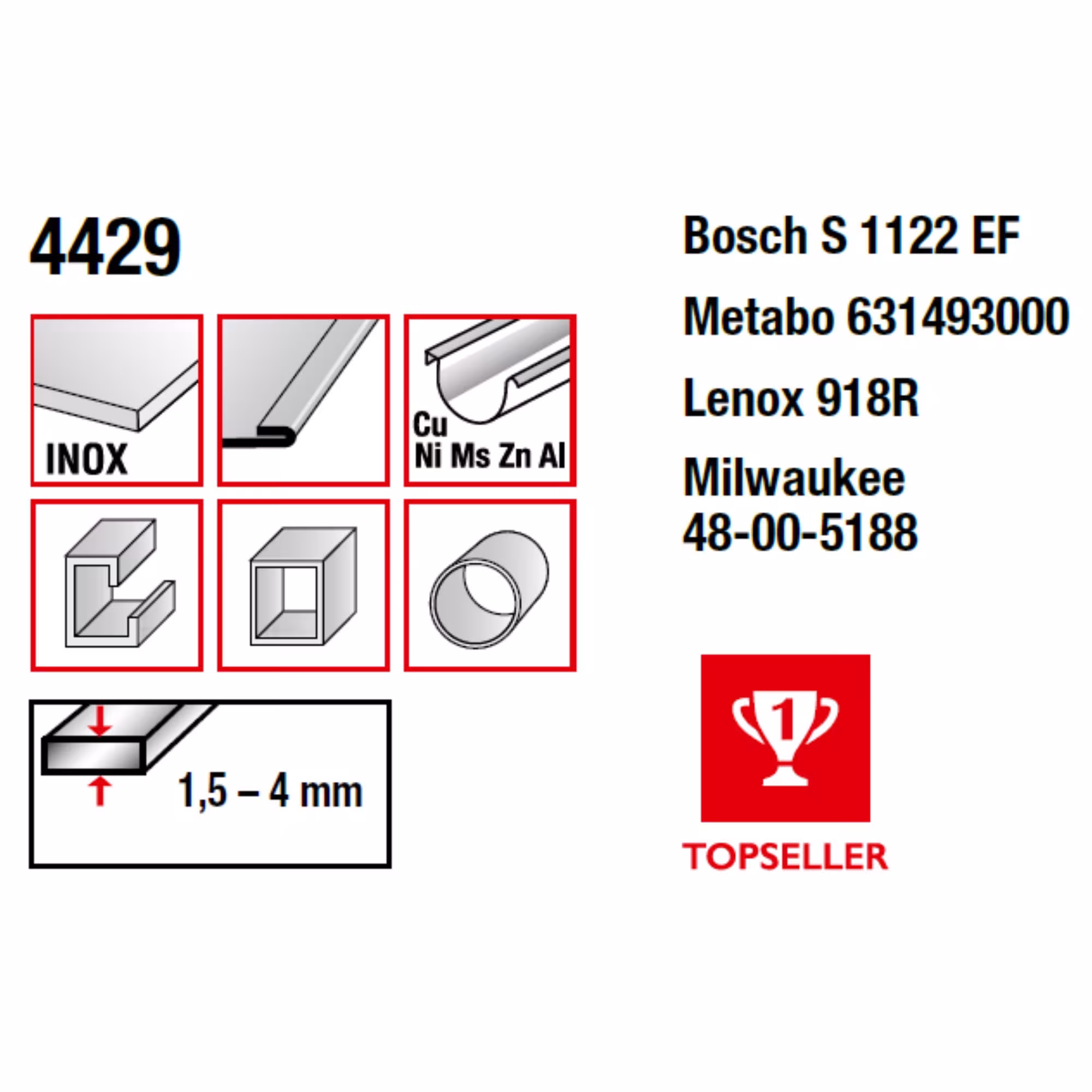 Bi-Metall-Säbelsägeblatt gefräst und geschränkt zur Bearbeitung von Holz- und Metallwerkstoffen von der Marke MPS aus der Kategorie Säbelsägeblatt