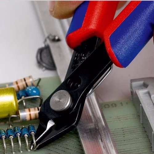 Detailbild 4050410 Elektronik-Seitenschneider Super-Knips® Länge 125mm Spezialwerkzeugstahl brüniert KNIPEX