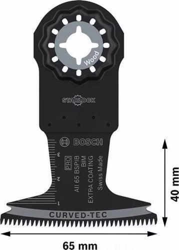 Tauchsägeblatt PRO AII 65 BSPIB Breite 40mm Eintauch-Tiefe 65mm 1 Stück Starlock BOSCH