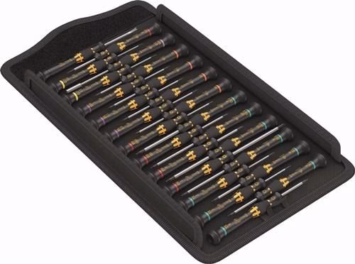 Jeu de 25 tournevis de précision Kraftform Micro ESD Big Pk.1 de WERA, de la catégorie Tournevis pour l'électronique et la mécanique de précision, référence 4000828033