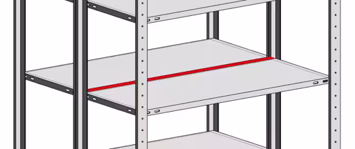 Andere Ansicht des Artikels Füll-Leiste 750 mm für Doppelregale, verzinkt (für Fachbodenträger) Andere Ansicht des Artikels Füll-Leiste 750 mm für Doppelregale, verzinkt (für Fachbodenträger) aus der Kategorie Fachbodenregale