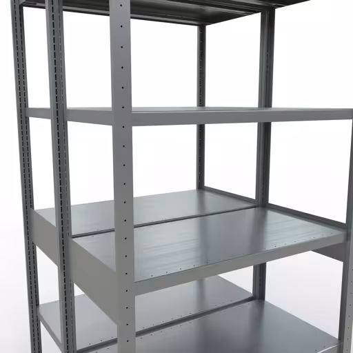 Zusatzbild des Artikels Grundregal, Doppelregal, Fachbodenregal Stecksystem MULTIplus250, 2500 x 1000 x (2x500) mm (HxBxT), 2x6 Fachböden, Längenriegel, verzinkt Zusatzbild des Artikels Grundregal, Doppelregal, Fachbodenregal Stecksystem MULTIplus250, 2500 x 1000 x (2x500) mm (HxBxT), 2x6 Fachböden, Längenriegel, verzinkt aus Doppelregale